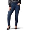 Lee Plus Size Sculpting Slim Fit Skinny Leg Pull on Jean Jeans, Land Slide, 28 Largo Donna