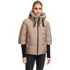 Navahoo Giacca invernale da donna (XS-3XL), trapuntata, con cappuccio e polsini a costine extra lunghi, N081