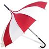 TERNCOEW Elegante Pagoda Ombrello Sole Pioggia Antivento Ombrello Grande Ombrello Strisce Colorate Ombrelli Per Le Donne, Rosso e bianco.
