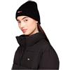 Tommy Jeans Donna TJW ELONGATED FLAG BEANIE AW0AW16777, Nero (Black), OS