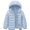 Wesaloes Giacca Invernale Bambina Piumino Bambino Giacche Ragazzi Giubbotto Bambini Giubbino Ragazza Piumini Neonato Bimba Antivento Cappotto con Cappuccio Ragazza 2-14 Anni (Sky Blue, 9-10 Years)