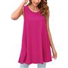 Enmain Magliette Tunica Donna a Maniche Corta Estiva Maglia Lunga Ampia Desigual Casual Blusa Camicia Scollo Tondo Floreale Paisley Elegante S-3XL