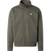 NORTH SAILS Felpa Uomo in Cotone Organico con Zip e Patch Logo