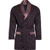 R Revise Revise Brais RE-503 - Accappatoio corto da uomo, sottile, leggero, nero/oro, nero/oro, XXL