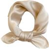 YILWPV Sciarpe quadrate in seta tinta unita for donna Cravatte al collo Foulard Fazzoletto da Fascia for capelli Nastri for borse for Per Donna