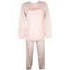 RAGNO Pigiama Donna Caldo Cotone Interlock Invernale Collo Serafino Polsino Sia alla Maglia Che Il Pantalone Articolo DN94NQ, A95 Lavander Fog, Taglia 44