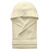 PARAMAISON Accappatoio Nido d'Ape, con Cappuccio, Tasche e Cintura, Cotone Morbidissimo, 270 grammi, Casa, Piscina, Palestra | M Panna