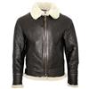Infinity Uomo Crema B3 Montone di Pecora Guerra Mondiale 2 Bomber Giacca in Pelle Volante Aviator XL