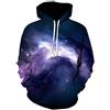 LGLZKA Maglione 3D Space Galaxy Felpe con Cappuccio 3D Uomo/Donna Felpe con Cappuccio 3D Stampa Nebula Clouds Felpa con Cappuccio Autunno Inverno Casual