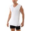 ALBERT KREUZ Maglietta Intima Senza Maniche con Scollo a v in Cotone Elasticizzato Bianco - Canottiera Business Hamburg Taglia 08/XXL