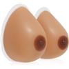 Windsleeping Forme del seno autoadesive in silicone attaccabili forme del seno autoaderenti tette finte mastectomia protesi per esaltatori del seno, Suntan, A