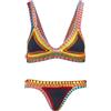 Generic Bikini da donna, sexy, costume da bagno a vita bassa, scollo a V, costume da bagno regolabile, con scollo a V, bikini e bikini in due pezzi, estivo, costume da bagno