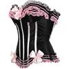 Hengzhifeng Bustino Corsetto Pirata Corsetti Halloween Donna Vintage (EUR 32-34,Rosa)