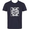 Emporio Armani Maglietta Da Uomo Graphic Patterns Crew Neck, T-shirt Uomo, Blu (Navy Wave), L
