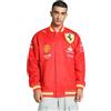PUMA Giacca da college Team Scuderia Ferrari 2024 Uomo Rosso Bruciato