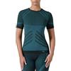 Risalti Maglia Termica Donna Manica Corta Energy - Maglia Tecnica Donna Traspirante a Compressione, Intimo Termico Senza Etichette per Sci, Trekking, Running, Ciclismo - Made in Italy
