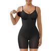 SHAPERX SHAERX Body Contenitivo Modellante Donna Senza Cuciture Intimo Invisibile Shapewear con Controllo della Pancia e Coppe Estraibili, UK-SZ5468-Black-L/XL