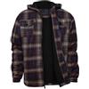 EQWIGKEIT Giacca da Taglialegna Uomo Giacca a Quadri Taglialegna Camicia Termica Fodera Interna in Pile Giacca di Mezza Stagione Calda Con Cappuccio Giacca-Camicia Invernale Sportiva Giacca Invernale