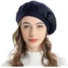 ZLYC Donna Cashmere Basco Scozzese Stile Francese Berretto