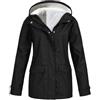 Uwdiohq Prime Deals Giubbotto Felpato Donna Giacca Sahariana Felpe Invernale Impermeabile Cappottino
