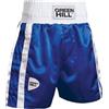 GREEN HILL Pantaloncino da Boxe Modello Elite Rosso Blu (S, Blu)
