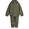 Mikk-line Set Pluviale in Due Pezzi con Spalline | Certificato Oeko-TEX Standard 100 | 100% Materiale PU Riciclato | Per Ragazzi e Ragazze | Pantaloni e Giacca Antipioggia | Dettagli Riflettenti