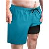 Arcweg Costume da Bagno Uomo Taglie Grandi 2XL-6XL Pantaloncini da Bagno Asciugatura Rapida con Fodera a Rete compressiva & Cintura Elastica | Boardshorts per Spiaggia, Nuoto e Sport