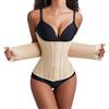 Yixinly Corsetto Donna Modellante con Doppia Chiusura, Waist Trainer Traspirante con 10 Stecche di Supporto, Fascia Snellente Post Parto per Allenamento, Ufficio e Uso Quotidiano