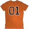 3stylershop T-Shirt Uomo Generale Lee 01 - Bo e Luke - Linea Vintage - Cotone Organico 140 gr/mq