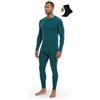 MERINNOVATION Set Biancheria Intima 100% Merino, Leggero, Peso Medio, Biancheria Intima Termica in Lana Merino, Maglietta a Maniche Lunghe