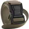 JUKMO - Cintura tattica da uomo con chiusura, militare da lavoro da 3,8 cm in nylon elasticizzato, Coyote, 30-36 or 45