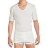 Intimitaly Maglie Intime Uomo Lana e Cotone (Pacco da 3) Girocollo e Scollo V Lana Fuori e Cotone sulla Pelle per L'Autunno e l'inverno (IT, Testo, M, Regular, Regular, Bianco Scollo V)
