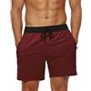 EDOTON Costume da Bagno Uomo con Tasca con Cerniera Pantaloncini da Bagno Impermeabili ad Asciugatura Rapida Pantaloncini da Bagno Regolabili con Coulisse