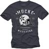 MAKAYA Magliette Maniche Corte Uomo - Casco Football Americano Bulldozer - T-Shirt con Scritte Numero 63 - Taglie Forti Grigio XXXL