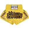 Aislor Pantaloncini Muay Thai Unisex Bambini Pantaloncini da Combattimento Kick Boxing Shorts Pantaloni Corti per MMA rappling Arti Marziali Competizione Giallo 5-7 Anni