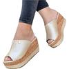 WOXIHUAN Ciabatte Donna Estive Eleganti Alte Pantofole Zeppa Alta Ciabatte zeppa Donna Sandali Ragazza Con Tacco E Plateau In Sughero con Paillettes Sandalo Da Spiaggia Mare Piscina Scarpe Platform