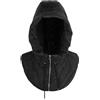 LA HUATE Cappello invernale caldo con cappuccio con cappuccio sciarpa cappello impermeabile antivento sci cap zip up per donne uomini, Nero , Taglia unica