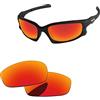 PapaViva Lenti di ricambio per Oakley Split Jacket OO9099, Rosso Fuoco - Non polarizzato, Taglia unica