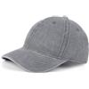 Zylioo Cappellino da baseball per teste più piccole, cappello da papà in cotone lavato con corona morbida, regolabile, per uomini e donne, Grigio, adatto a 53,3 - 55,9 cm, XS/S