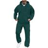 Chanpning Tuta Uomo Completo 2 Pezzi Tuta Da Ginnastica Felpa Con Cappuccio E Pantaloni Set Giacca Da Jogging Suit Felpata Complete Palestra Abbigliamento Sportiva Casual Tute Da Uomo Maglia Completo Palestra