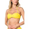Goldenpoint Donna Costume da Bagno Sangallo - Parte Alta del Bikini - Fascia con Imbottitura Removibile in Pizzo Sangallo Tinta Unita