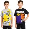 Get Trend Pokemon Magliette Bambino 5-14 Anni, Set 2 T-Shirt Cotone Manica Corta Girocollo, Abbigliamento Bambino Estivo, Idea Regalo Ragazzo (13-14 Anni, Nero/Grigio Pokemon 2 Pck)