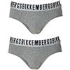 Dirk Bikkembergs Bikkembergs bipack slip uomo art. 1308 n° 2 pezzi confezione scatola bikkemberg, Grigio, XL