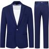 Allthemen Abito 2 Pezzi Uomo Blazer Pantaloni Slim Fit 1 Bottone