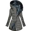 HAOLEI Cappotto Donna Invernale con Cappuccio Foderati Giacca Antivento in Pile Termici Elegante Giubbotto Lungo Spessa Parka Cappotto Piumino 100 Grammi Lungo Imbottito Casual con Tasche e Coulisse