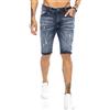 RED BRIDGE Redbridge Pantaloncino a Jeans da Uomo Stile Destroyed Look Usato in Cotone