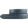 BELTINGER Cintura intercambiabile con coccodrillo in rilievo senza fibbia 3,5 cm | cintura con bottoni a pressione per donna uomo 35mm look coccodrillo | motivo coccodrillo | blu denim 105cm