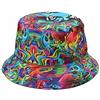 YAMEIZE Unisex Cappello da Pescatore alla Moda per - Donna Uomo Adolescenti Cappello a Pescatore Double-Side Reversibile Bucket Hat alla Vintage all'aperto Ripiegabile