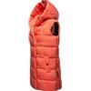 Navahoo Madilynaa - Gilet trapuntato invernale da donna, con cappuccio, taglie XS-XXL, corallo, L