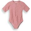 Monnëka Costume da Bagno Bebè e Bambini | Muta da Nuoto Confortevole Anti-UV UPF 50+ con Cerniera | Costume da Piscina o Spiaggia Morbido e Resistente | Whale Pink 4 a 5 Anni